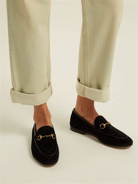 gucci jordaan loafer outfit|Gucci jordaan velvet loafer.